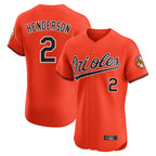 Silnrao B.Orioles #2 Gunnar Henderson Player Orange Limited Elite Home Game Stitched Jerseys