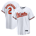Silnrao B.Orioles #2 Gunnar Henderson Player White Home Game Stitched Jerseys