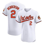 Silnrao B.Orioles #2 Gunnar Henderson Player White Limited Elite Home Game Stitched Jerseys
