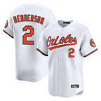 Silnrao B.Orioles #2 Gunnar Henderson Player White Limited Home Game Stitched Jerseys