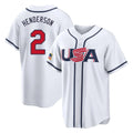 Silnrao B.Orioles #2 Gunnar Henderson Player White USA 2026 World Classic Home Game Stitched Jerseys
