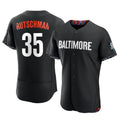 Silnrao B.Orioles #35 Adley Rutschman Player Black City Connect Limited Elite Home Game Stitched Jerseys