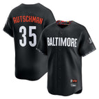 Silnrao B.Orioles #35 Adley Rutschman Player Black City Connect Limited Home Game Stitched Jerseys