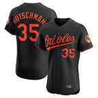 Silnrao B.Orioles #35 Adley Rutschman Player Black Limited Elite Home Game Stitched Jerseys