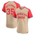Silnrao B.Orioles #35 Adley Rutschman Player Cream American League All-Star Limited Elite Home Game Stitched Jerseys