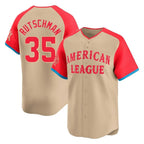 Silnrao B.Orioles #35 Adley Rutschman Player Cream American League All-Star Limited Home Game Stitched Jerseys