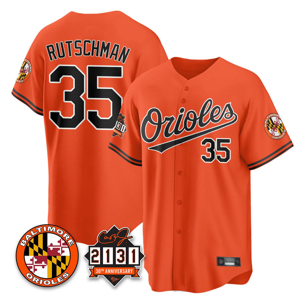 Silnrao B.Orioles #35 Adley Rutschman Player Gray Home Game Stitched Jerseys