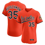 Silnrao B.Orioles #35 Adley Rutschman Player Orange Limited Elite Home Game Stitched Jerseys