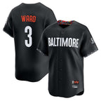 Silnrao B.Orioles #3 Taylor Ward Player Black City Connect Limited Home Game Stitched Jerseys