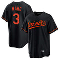 Silnrao B.Orioles #3 Taylor Ward Player Black Home Game Stitched Jerseys