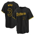 Silnrao B.Orioles #3 Taylor Ward Player Black Snake Skin City Home Game Stitched Jerseys