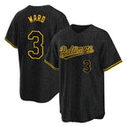 Silnrao B.Orioles #3 Taylor Ward Player Black Snake Skin City Home Game Stitched Jerseys