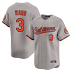 Silnrao B.Orioles #3 Taylor Ward Player Gray Limited Home Game Stitched Jerseys