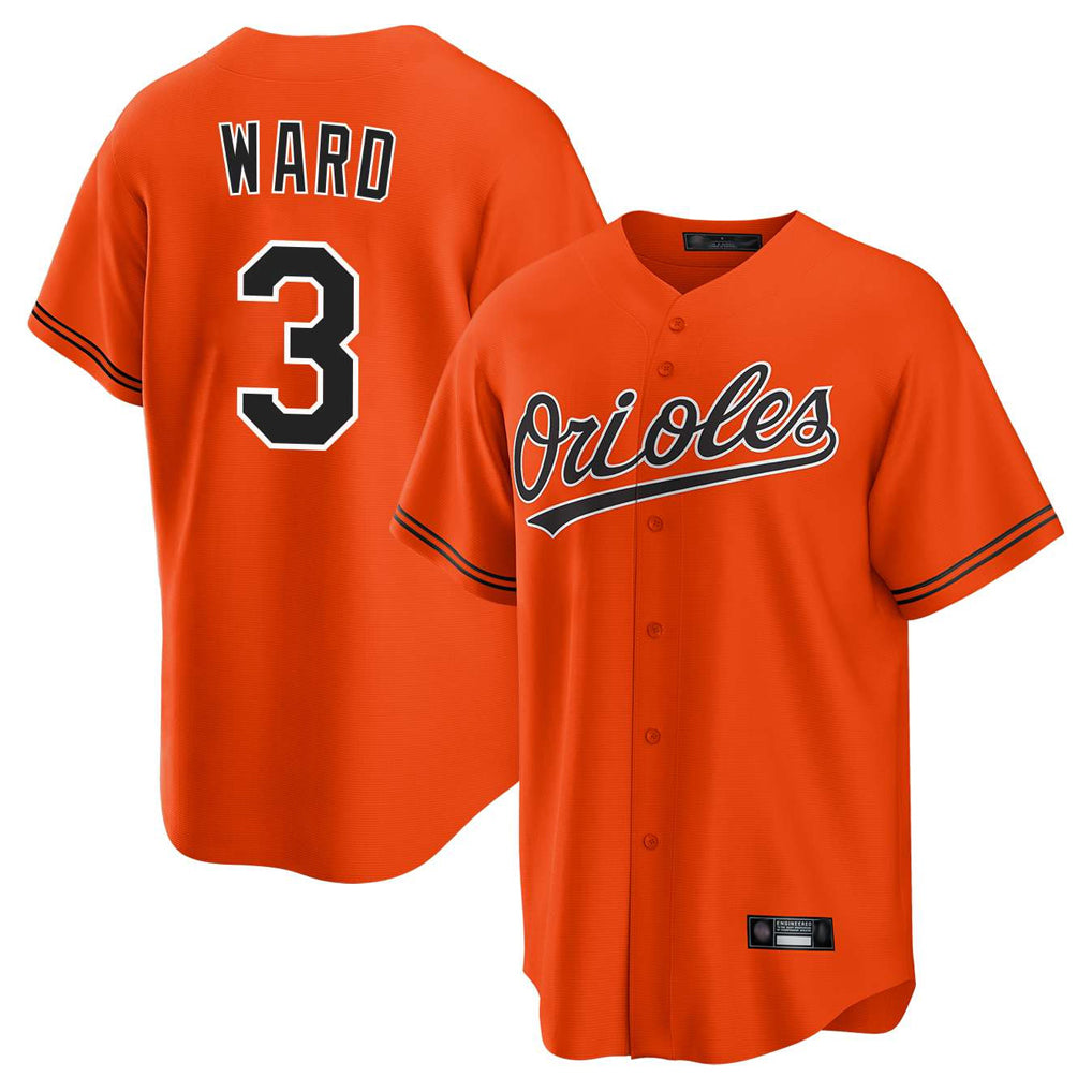 Silnrao B.Orioles #3 Taylor Ward Player Orange Home Game Stitched Jerseys