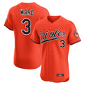 Silnrao B.Orioles #3 Taylor Ward Player Orange Limited Elite Home Game Stitched Jerseys