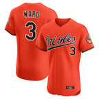 Silnrao B.Orioles #3 Taylor Ward Player Orange Limited Elite Home Game Stitched Jerseys