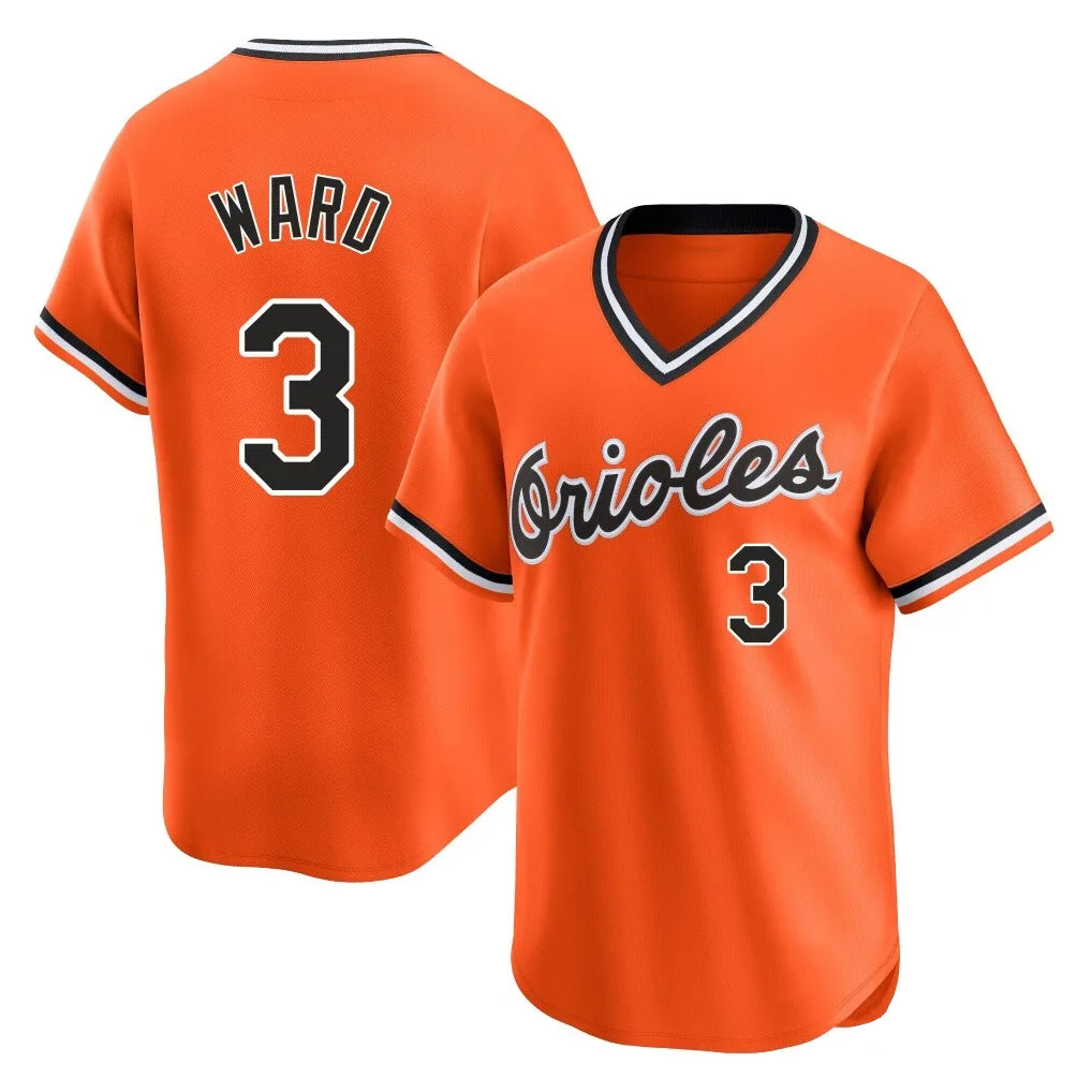Silnrao B.Orioles #3 Taylor Ward Player Orange T-shirt Limited Home Game Stitched Jerseys