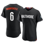 Silnrao B.Orioles #6 Ryan Mountcastle Player Black City Connect Limited Elite Home Game Stitched Jerseys