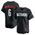 Silnrao B.Orioles #6 Ryan Mountcastle Player Black City Connect Limited Home Game Stitched Jerseys