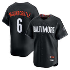 Silnrao B.Orioles #6 Ryan Mountcastle Player Black City Connect Limited Home Game Stitched Jerseys