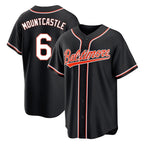 Silnrao B.Orioles #6 Ryan Mountcastle Player Black Out Home Game Stitched Jerseys