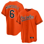 Silnrao B.Orioles #6 Ryan Mountcastle Player Orange Home Game Stitched Jerseys