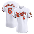 Silnrao B.Orioles #6 Ryan Mountcastle Player White Limited Elite Home Game Stitched Jerseys