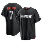 Silnrao B.Orioles #7 Jackson Holliday Player Black City Connect Home Game Stitched Jerseys