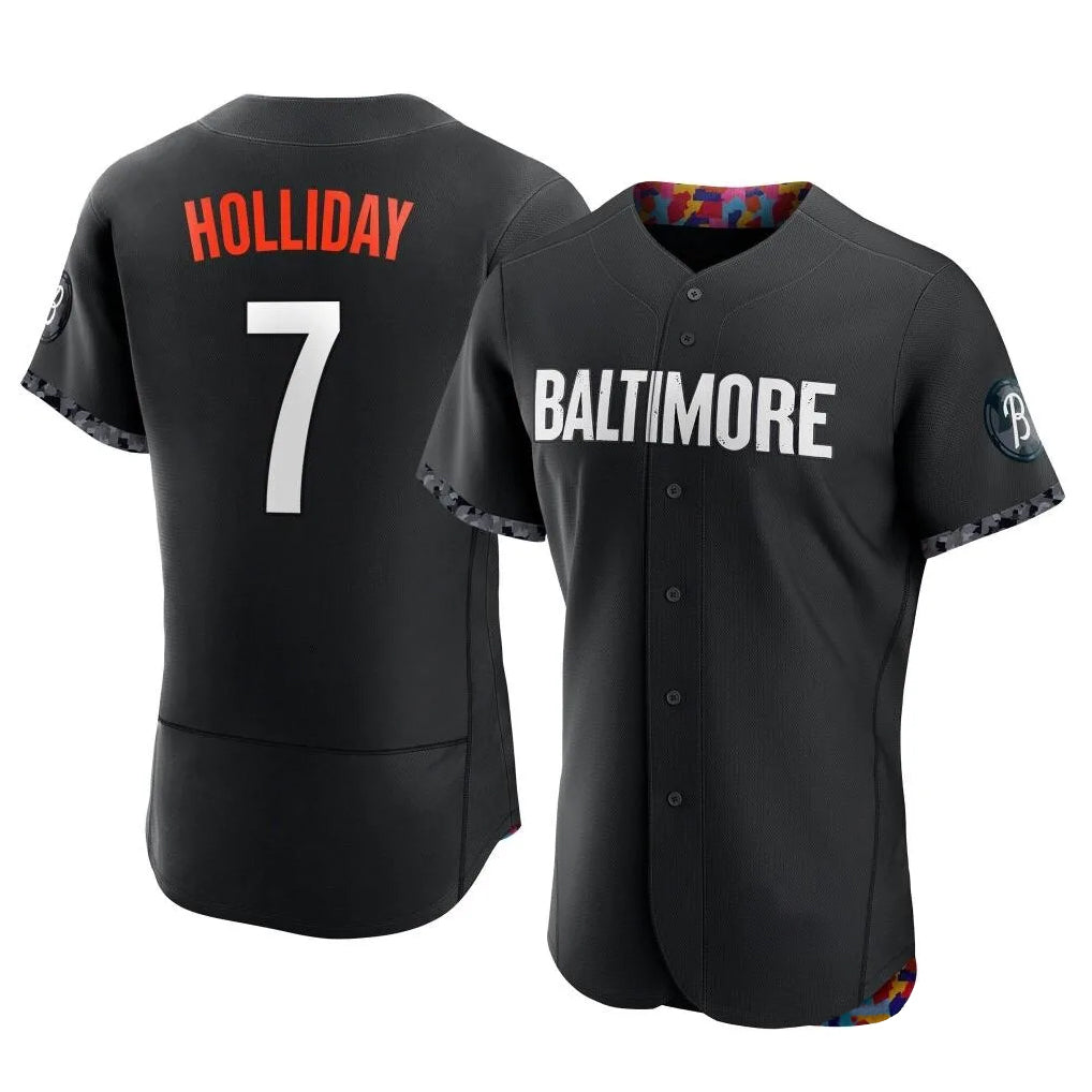Silnrao B.Orioles #7 Jackson Holliday Player Black City Connect Limited Elite Home Game Stitched Jerseys