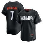 Silnrao B.Orioles #7 Jackson Holliday Player Black City Connect Limited Home Game Stitched Jerseys