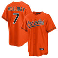 Silnrao B.Orioles #7 Jackson Holliday Player Orange Home Game Stitched Jerseys