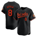 Silnrao B.Orioles #8 Cal Ripken Player Black Limited Home Game Stitched Jerseys