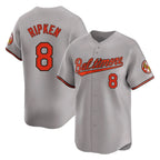Silnrao B.Orioles #8 Cal Ripken Player Gray Limited Home Game Stitched Jerseys