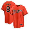 Silnrao B.Orioles #8 Cal Ripken Player Orange Home Game Stitched Jerseys