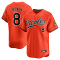 Silnrao B.Orioles #8 Cal Ripken Player Orange Limited Home Game Stitched Jerseys
