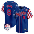 Silnrao B.Orioles #8 Cal Ripken Player Royal USA 250 Independence Day Vapor Premier Limited Home Game Stitched Jerseys