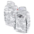 Silnrao B.Ravens Player Military Hoodie Arctic Camo Salute To Service Stitched Jerseys