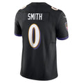 Silnrao B.Ravens #0 Roquan Smith Black Alternate Vapor F.U.S.E. Limited Stitched Jerseys