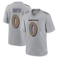 Silnrao B.Ravens #0 Roquan Smith Player Color Rush Vapor Untouchable Gray Stitched Jerseys