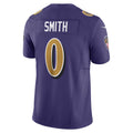 Silnrao B.Ravens #0 Roquan Smith Purple Alternate 2 Vapor F.U.S.E. Limited Stitched Jerseys
