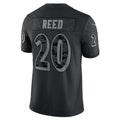 Silnrao B.Ravens #20 Ed Reed Player Black RFLCTV Limited Stitched Jerseys