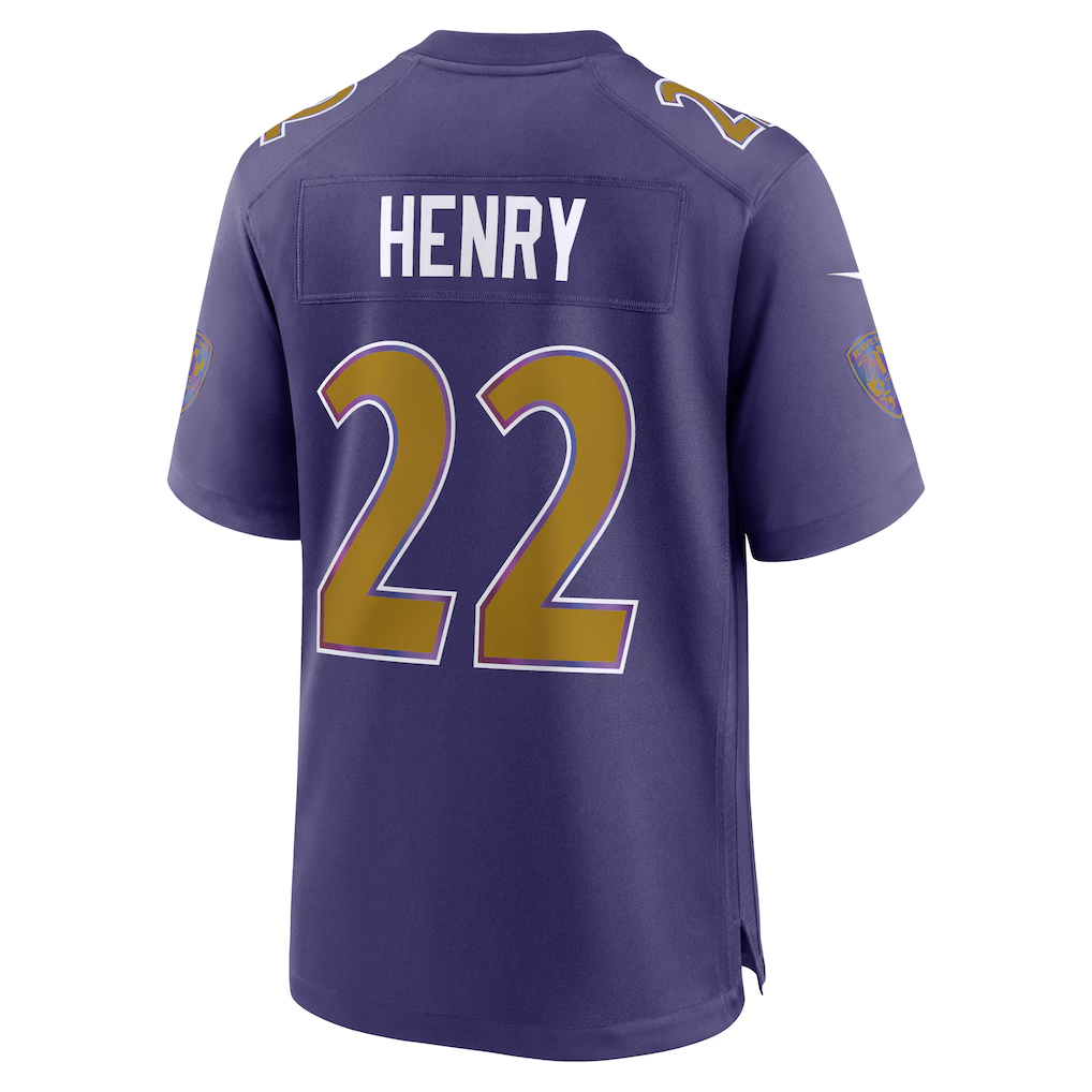 Silnrao B.Ravens #22 Derrick Henry Purple Alternate Game Stitched Jerseys