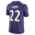 Silnrao B.Ravens #22 Derrick Henry Purple Team Vapor F.U.S.E. Stitched Limited Jerseys