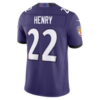 Silnrao B.Ravens #22 Derrick Henry Purple Team Vapor F.U.S.E. Stitched Limited Jerseys