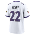 Silnrao B.Ravens #22 Derrick Henry White Game Stitched Jerseys