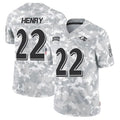 Silnrao B.Ravens #22 Derrick Henry Player Arctic Camo Salute to Service Limited  Stitched Jerseys