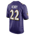 Silnrao B.Ravens #22 Derrick Henry Player Purple Home Game Stitched Jerseys