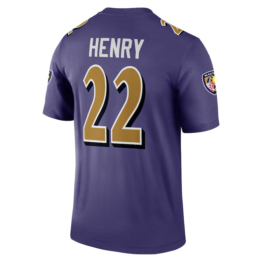Silnrao B.Ravens #22 Derrick Henry Player Purple Legend Performance Stitched Jerseys