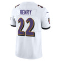 Silnrao B.Ravens #22 Derrick Henry Player Vapor F.U.S.E. Limited White Stitched Jerseys