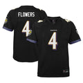 Silnrao B.Ravens #4 Zay Flowers Player Fashion Black Game Stitched Jerseys